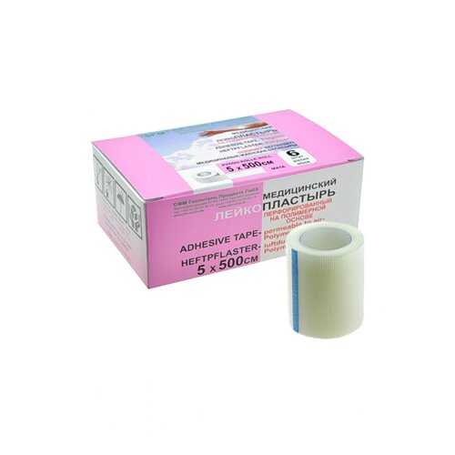 Лейкопластырь Полимерная основа SFM Plaster 534 555 5,0х500см белый в Максавит