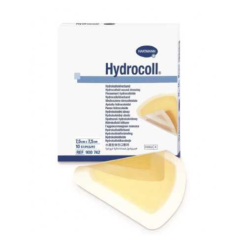Повязка Hydrocoll гидроколлоидная самофиксирующаяся для заживления 7,5х7,5 см 10 шт. в Максавит