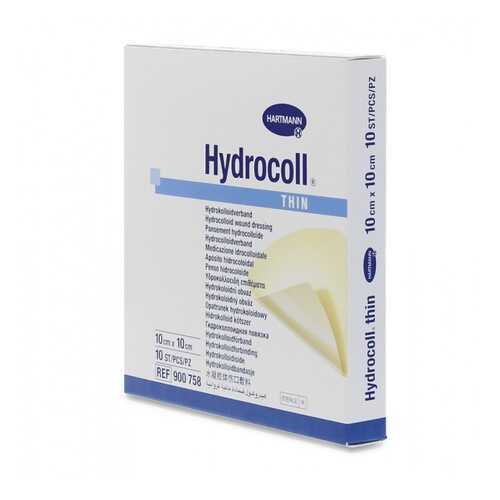 Повязка Hydrocoll thin гидроколлоидная самофиксирующаяся для заживления 10х10 см 10 шт. в Максавит