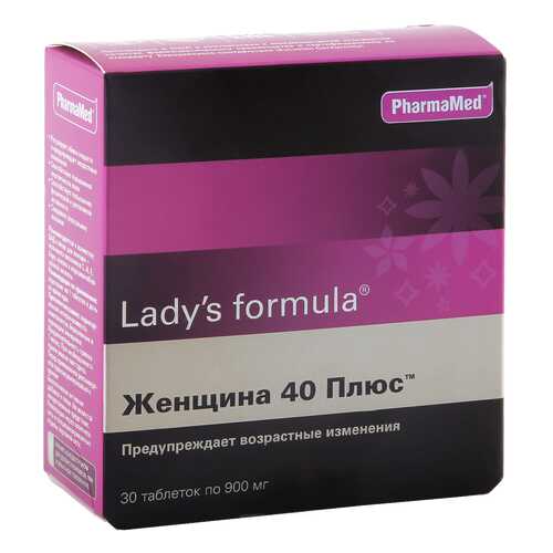 Lady's formula PharmaMed женщина 40 плюс таблетки 30 шт. в Максавит