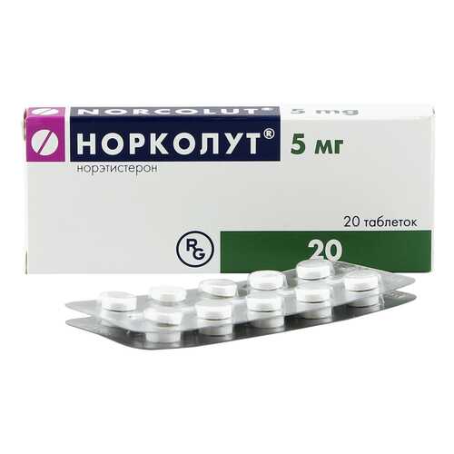 Норколут таблетки 5 мг 20 шт. в Максавит