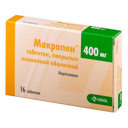 Макропен табл. п.о. 400 мг. №16 в Максавит