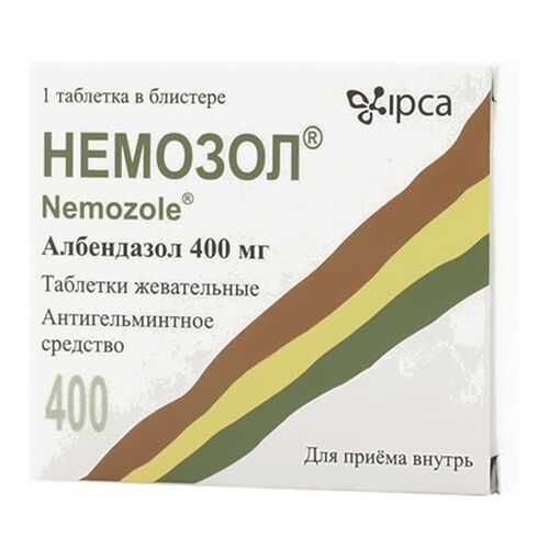 Немозол таблетки жев. 400 мг №1 в Максавит