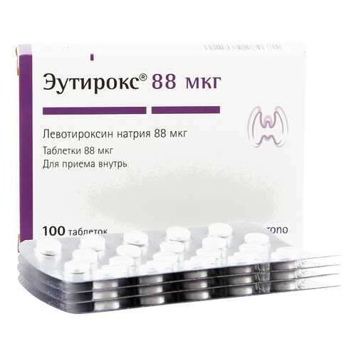 Эутирокс таблетки 88 мкг 100 шт. в Максавит