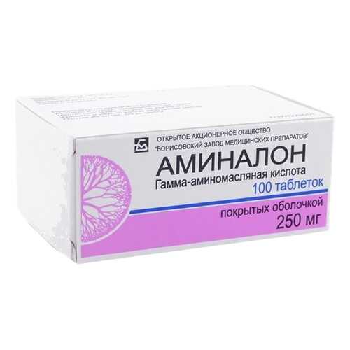 Аминалон таблетки, покрытые оболочкой 250 мг 100 шт. в Максавит