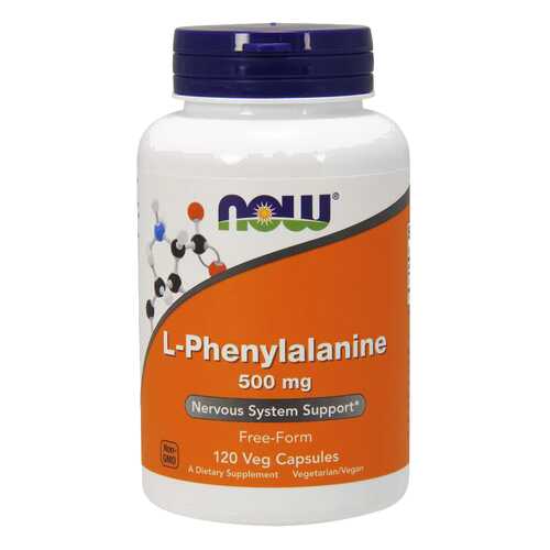 Для нервной системы NOW L-Phenylalanine 500 мг 120 капсул в Максавит