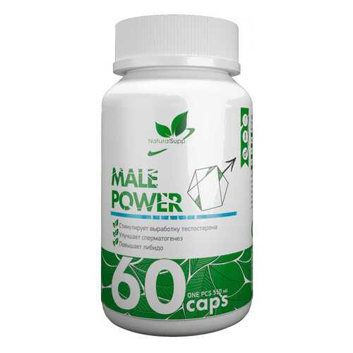 Добавка для мужчин NATURALSUPP Male Power капсулы 60 шт. в Максавит