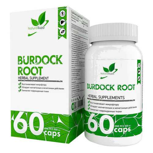 Корень лопуха NaturalSupp Burdock Root 500 мг капсулы 60 шт. в Максавит