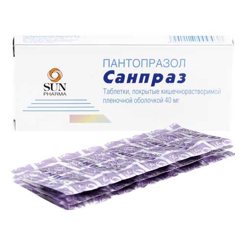 Санпраз таблетки кишечнораств. 40 мг 30 шт. в Максавит
