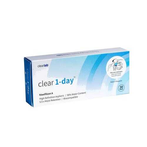 Контактные линзы ClearLab Clear 1-Day 30 линз R 8.7 -06,50 в Максавит