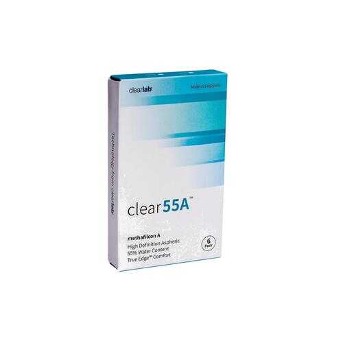 Контактные линзы ClearLab Clear 55 A 6 линз R 8.7 -03,75 в Максавит