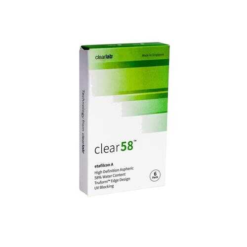Контактные линзы ClearLab Clear 58 6 линз R 8.3 -03,25 в Максавит