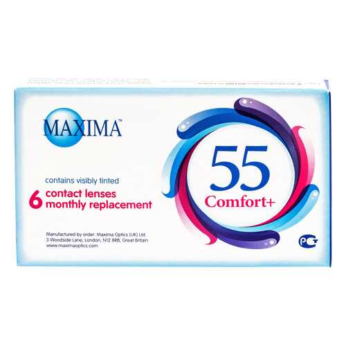 Контактные линзы Maxima 55 Comfort Plus 6 линз R 8,6 -7,00 в Максавит