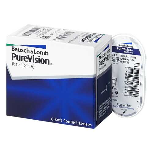 Контактные линзы PureVision 6 линз R 8,6 -0,50 в Максавит