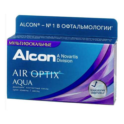 Контактные линзы AirOptix HydraGlyde for Multifocal 3 шт. PWR -7,00, R 8.6, Аддидация=L в Максавит