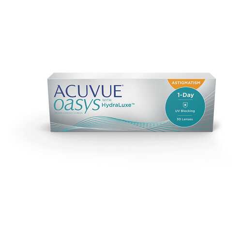 Контактные линзы Acuvue Oasys 1-Day with HydraLuxe for Astigmatism 30 линз -2,50/-1,75/150 в Максавит