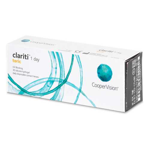 Контактные линзы Clariti 1 day toric 30 линз R 8,6 -1,25/-2,25/10 в Максавит