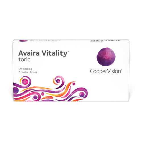 Линзы контактные CooperVision Avaira Vitality toric 6 шт. -2,5/0,75/170 в Максавит
