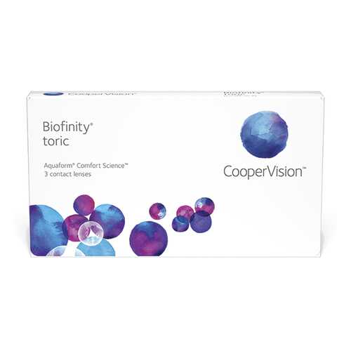 Линзы контактные CooperVision Biofinity Toric 3 шт. +1/2,25/170 в Максавит