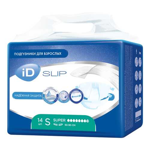 Подгузники для взрослых iD SLIP S 14 шт,/4 в Максавит