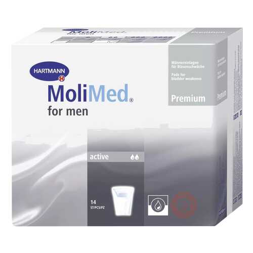 Урологические прокладки для мужчин, 14 шт. MoliMed Premium Protect в Максавит