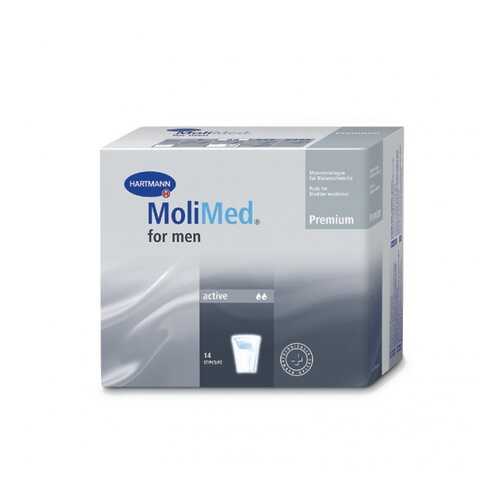 Урологические прокладки Molimed Premium for men active для мужчин 14 шт. в Максавит