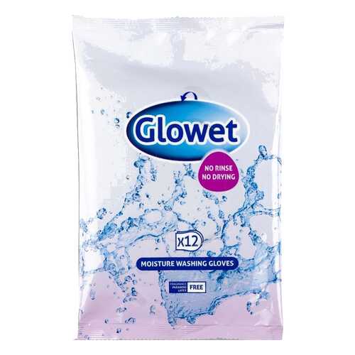 Рукавицы, влажные, пропитанные моющим лосьоном Glowet, одноразовые, 25x17 см, 12 шт. Abena в Максавит