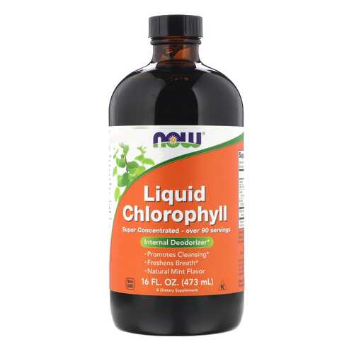 Добавка для здоровья NOW Liquid Chlorophyll 473 мл мята в Максавит
