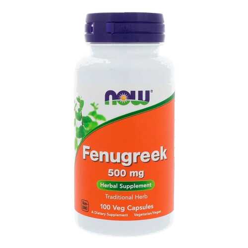 Добавка для здоровья NOW Fenugreek 100 капс. натуральный в Максавит