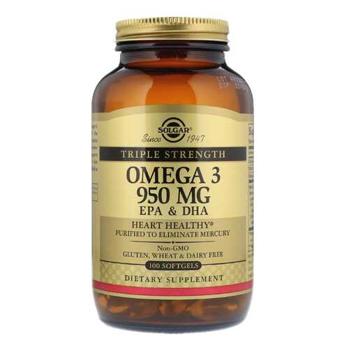 Omega-3 Solgar Epa&Dha Triple Strength 100 капс. в Максавит